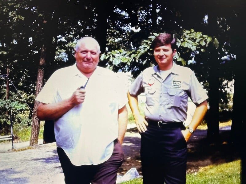 Bob Sodrel and son, Mike Sodrel @ 70's
